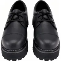 Brandit Chaussures basses unies Plateau Phantom 3 Eyes noir Basics cuir EU41