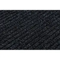 Rugsx Paillasson antidérapant pour les mètres courants GIN 2057 Liverpool extérieur, intérieur, sur caoutchouc - anthracite 80 cm 80x380 cm