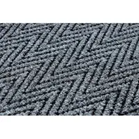 Rugsx Paillasson antidérapant pour les mètres courants 200 cm MAGNUS 2954 Zigzag extérieur, intérieur gris 200x380 cm