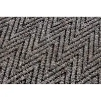 Rugsx Paillasson antidérapant pour les mètres courants 200 cm MAGNUS 1951 Zigzag extérieur, intérieur beige 200x380 cm
