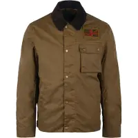 Barbour - Veste cirée authentique - B.Intl Workers Wax Jacket Sand pour Homme en Coton - Taille L - Beige
