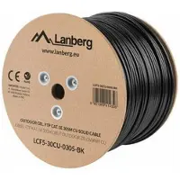 Lanberg LCF5-30CU-0305-BK networking cable Black 305 m Cat5e F/UTP (FTP)