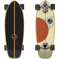 Slide CMC 31 pouces, planche de surfskate Dawn, couleur dorée. Taille unique