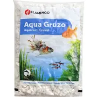 Flamingo Gravier blanc décoratif pour aquarium 1kg Transparent 1kg Transparent 1kg