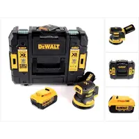 DeWalt DCW 210 NT Ponceuse excentrique sans fil et sans balais 18V 125 mm + 1x Batterie 4,0 Ah + Coffret de transport - sans chargeur