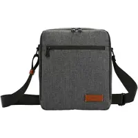 PICARD Sac à bandoulière cognac / anthracite / gris chiné