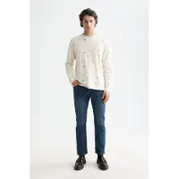 Scotch & Soda T-shirt à Manches Longues 750 Years Celebration Relaxed Fit Allover Printed