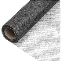 vidaXL Moustiquaire en fibre de verre 80x500 cm noir