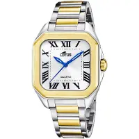 Lotus Montre Square White & Gold
