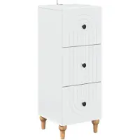 vidaXL Armoire à tiroirs Blanc 33 x 34,5 x 90 cm Bois d'ingénierie