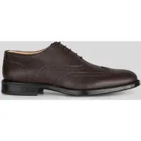 Solari Milano Chaussure à lacets 'Brogue' brun foncé