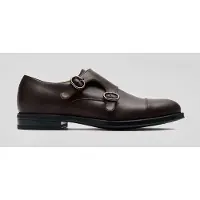 Solari Milano Chaussure à lacets 'Monk Strap' marron