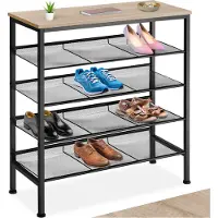 TecTake - Rangement chaussures Bournemouth lumière industrielle - rangement chaussures - 404280