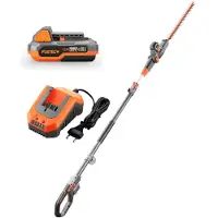 FUXTEC E1HH20 20V taille-haie télescopique sans fil avec batterie et chargeur