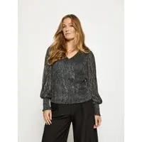 Minus T-shirt 'Mavena' noir / argent