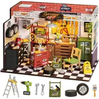 Robotime Diorama miniature - DIY - Garage Atelier DG165 - 157 Set - - UneTaille - Set de Création