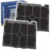 Alapure Filtre à charbon actif Longlife avec support, compatible avec le modèle AEG MCFE11FR / 9029800563