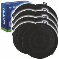 Alapure Filtre à charbon actif adapté pour Falmec 103050091 / n° 6 (2 pièces)