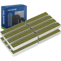 Alapure Filtre à charbon actif CleanAir Plus compatible avec Bosch 17005507 / LZ21WWB16 (8 pièces)