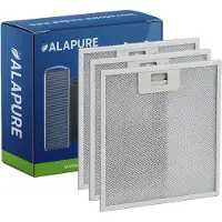 Alapure Filtre métallique adapté pour Alno 4055250429 304 x 267 x 9 mm