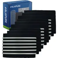 Alapure Filtre à charbon actif Longlife compatible avec le modèle Faber 112.0471.608 / FLL18-90 (lot de 3)