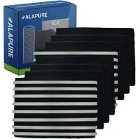 Alapure Filtre à charbon actif Longlife compatible avec le modèle Faber 112.0471.609 / FLL18-120 (4 pièces)