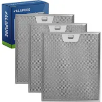 Alapure Filtre métallique adapté pour Alno 50248271004 300 x 254 x 8 mm