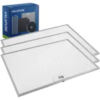 Alapure Filtre métallique compatible avec Zanussi 50287544006 403 x 300 x 8 mm