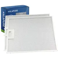 Alapure Filtre métallique compatible avec Beko 129730007 / 115657 320 x 273 x 8 mm