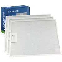 Alapure Filtre métallique compatible avec Beko 129730007 / 115657 320 x 273 x 8 mm
