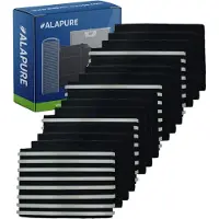 Alapure Filtre à charbon actif Longlife compatible avec le modèle Faber 112.0471.609 / FLL18-120 (4 pièces)
