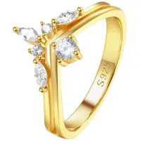 Hey Happiness Bague 'Crown' or