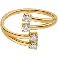 Purelei Bague 'Create Moments' or / transparent