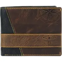 Chiemsee Cuir porte-monnaie Ghana Flap Wallet Black noir multicolore
