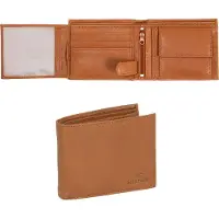 Mustang Cuir porte-monnaie Livorno Wallet Cognac brun