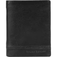 Bruno Banani Cuir porte-monnaie Frankfurt Wallet With Flap Black noir