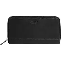 Mano Cuir porte-monnaie Don Montez Long Zip Wallet Large Black noir