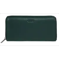 Mano Cuir porte-monnaie Donna Giulia Continental Wallet Petrol bleu pétrole