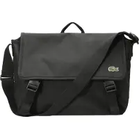 Lacoste sac à épaule bandoulière sac pour tablette Messenger Bag Noir