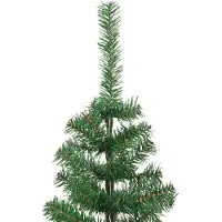 vidaXL Sapin de Noël avec 150 LED avec support Vert 120 cm PVC