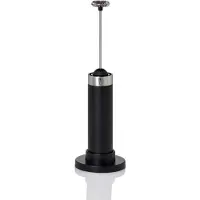 AdHoc Foameur à lait/sauce Ad Hoc, modèle Rapid, incluant 3 piles, avec support, en plastique/acier inoxydable, diamètre : 3,2 cm, hauteur : 20 cm, support : diamètre 6,5 cm, hauteur : 21,5 cm