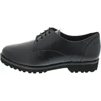 Sioux Chaussures plates Meredith-700-H pour femmes, à lacets, élégantes, type ballerine, couleur noire, pour un usage décontracté