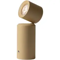 It's About Romi - Lampe de table Milan - Beige - 6.5x6.5x19cm Lampe de table - Lampe de chevet, salon, chambre à coucher