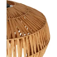 Eglo Suspension Sheldon, luminaire pour table à manger, abat-jour en papier tressé, une ampoule, diamètre 38 cm