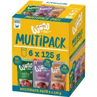 WOW Cat Adult Mix 6 x 125 g pour chat - lot mixte (3 variétés)