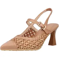 Hispanitas Escarpins à bride arrière beige / camel
