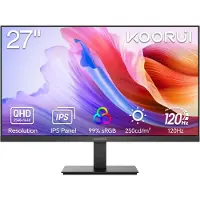Koorui E2721F - Moniteur LCD - 68,6 cm (27 pouces) - Résolution 2560 x 1440 (QHD) à 100 Hz