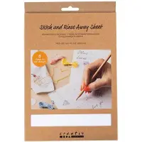 Creativ Company Feuilles de broderie solubles dans l'eau, format A5 - 8 feuilles
