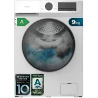 Cecotec Lave-linge frontal Bolero DressCode 9450, capacité de 9 kg, technologie Inverter, 1400 tr/min, 16 programmes, -10%, moteur Inverter Plus