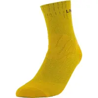 La Sportiva Chaussettes Swift Trail, Course en Montagne, Uni, Chaussettes, K00Y00 Noir/Jaune, XL -